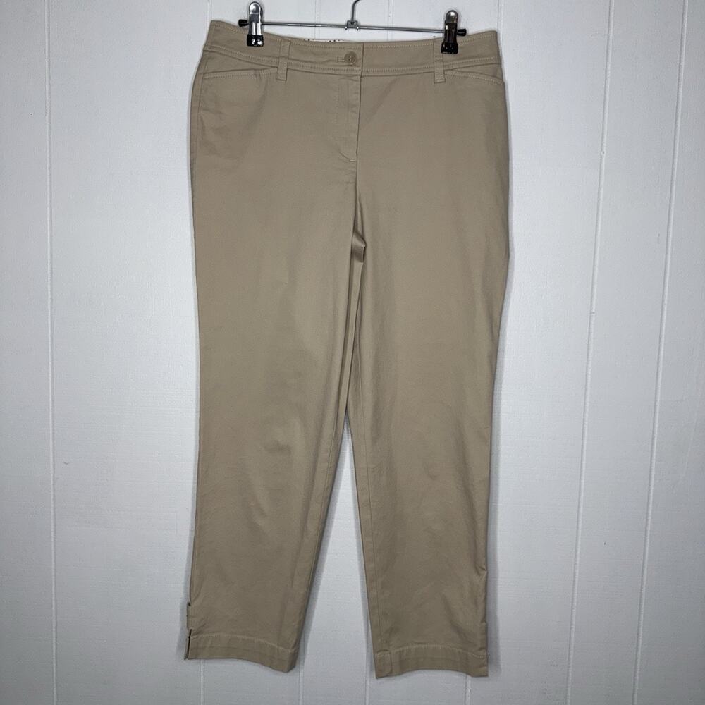 Talbots Women’s Perfect Crop Pant Khaki Size 4